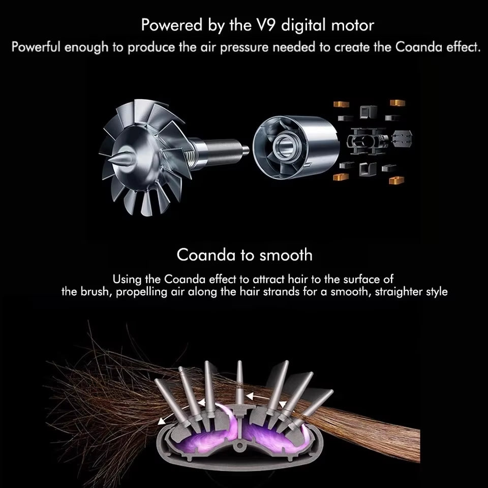 6 in 1 Multi Styler with Gift Box 1000W 220V Hair Brush Hot Air Brush Hair Dryer 6 in 1 Hairdryer for Hair Styler Curling Iron