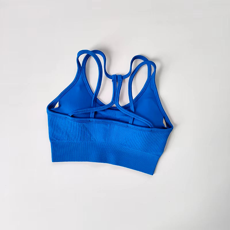 Sports Underwear Women'S Running Shockproof Summer Quick Drying Back Fitness Bra Vest Professional Training Yoga Bra