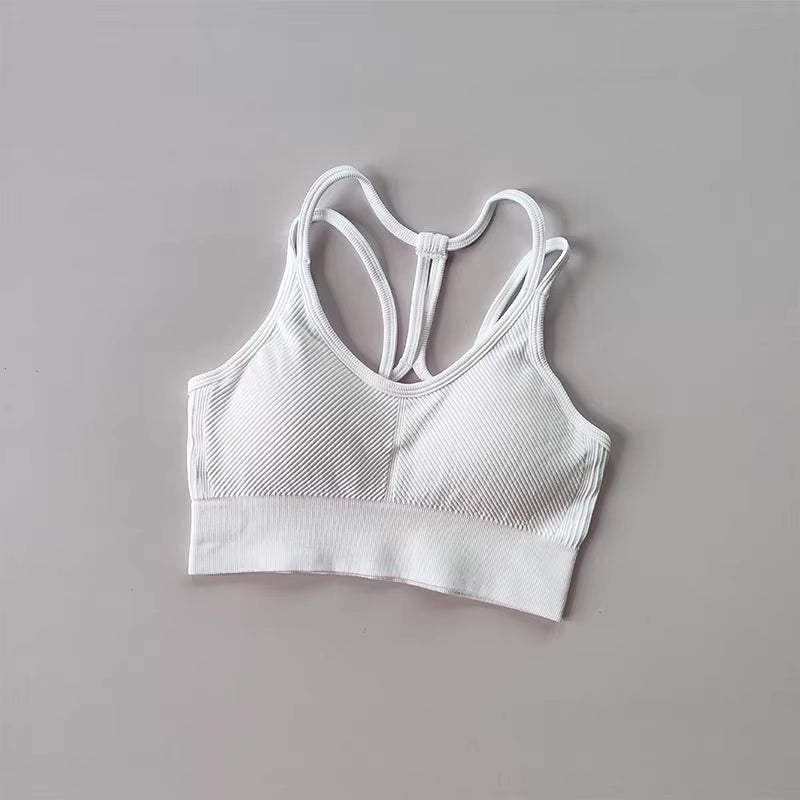 Sports Underwear Women'S Running Shockproof Summer Quick Drying Back Fitness Bra Vest Professional Training Yoga Bra